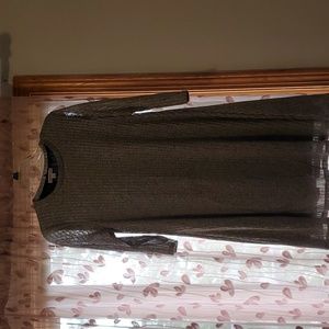 Elbow length sleeved dress Gray